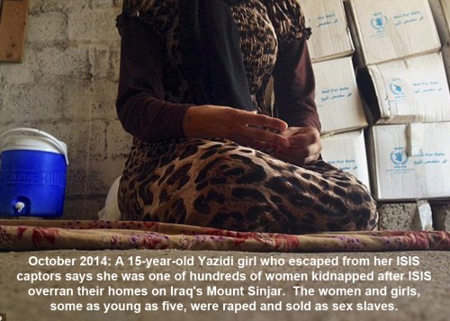 2014_10 Yazidi women sold as sex slaves