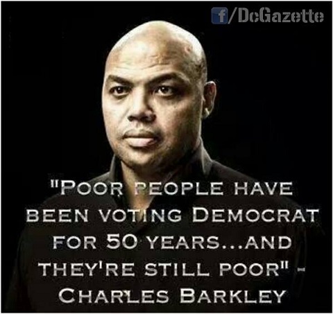 Charles Barkley Poor people vote D