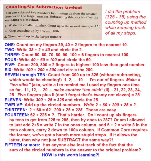 Common Core counting the counting up method