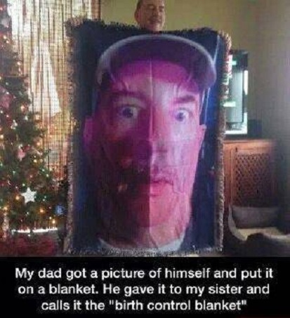 PARENTING Dad's birth control blanket
