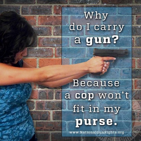 2d Amendment A cop won't fit in my purse
