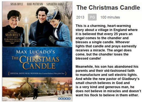 MOVIE Christmas Candle