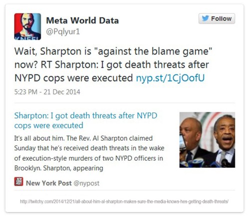 2014_12 21 Sharpton doesn't like death threat