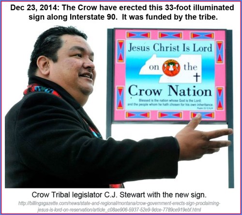 Jesus Christ is Lord of the Crow Nation