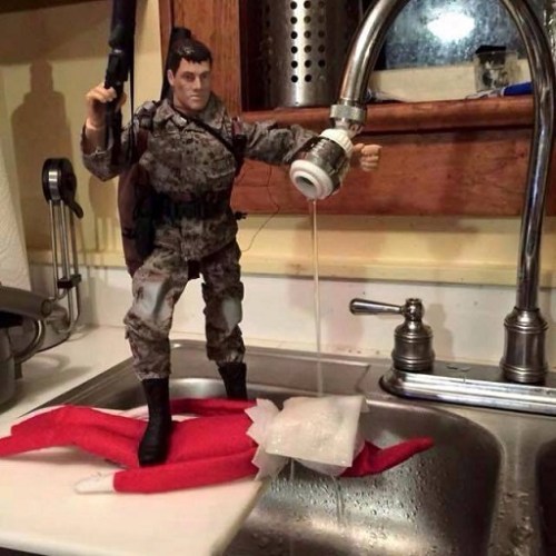 YES!  This is what you do with creepy Elf on Shelf dolls