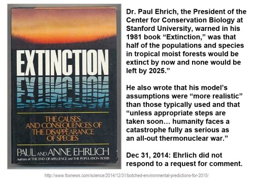 2014_12 31 Extinction predictions
