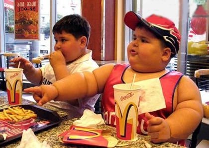 Fat kids at McD's