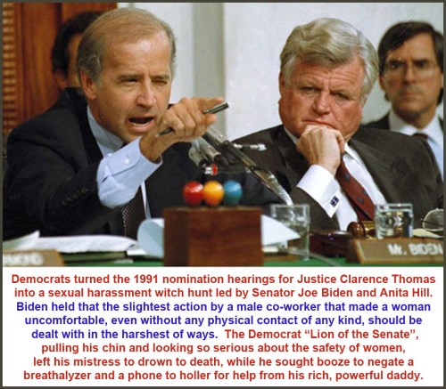 1991 Biden and Kennedy at Thomas hearing