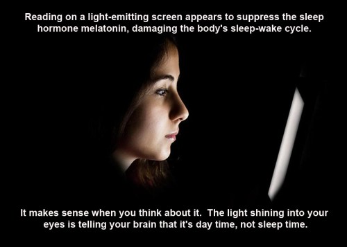 2015_03 02 Light emitting screens suppress melatonin