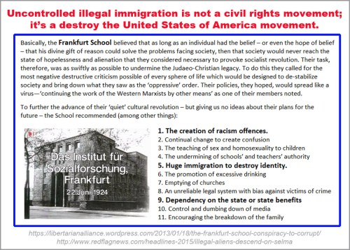 Frankfurt School Uncontrolled illegal immigration