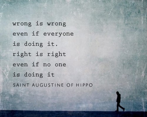 St Augustine Wrong and right