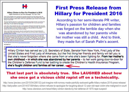 2015_04 12 Hillary's first press release