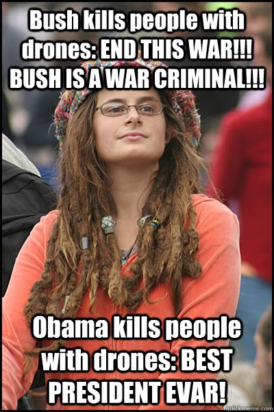 Drones Bush v Obama