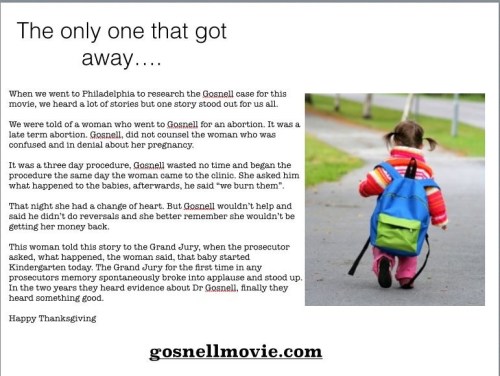 Gosnell The one that got away