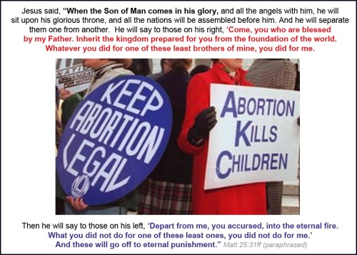 Matt 25 and abortion