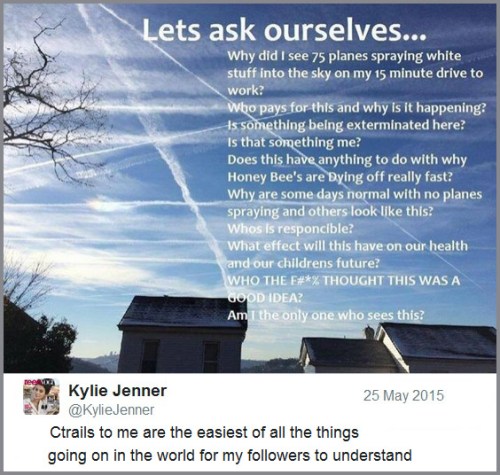 2015_05 25 Kylie Jenner and chemtrails