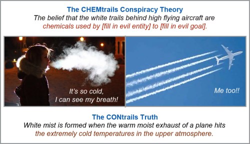 CHEMtrails vs CONtrails