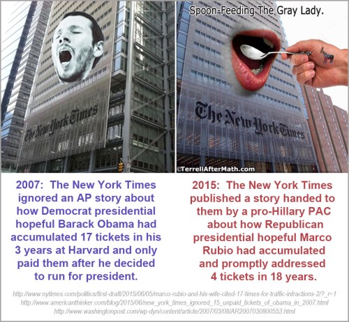 2015_06 08 Spoon feeding the Gray Lady by Terrell