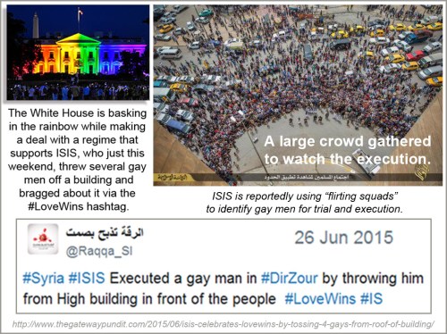 2015_06 Rainbow WH and ISIS tossing gays off bldgs
