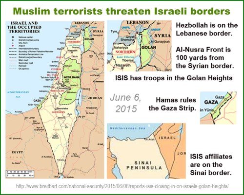 MAP Israel - modern w enemies