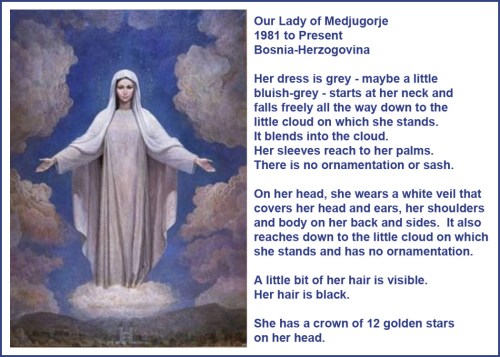 Our Lady of Medjugorje 1981 iconography
