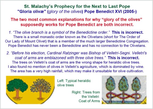 St Malachy's prophecy - Pope Benedict XVI