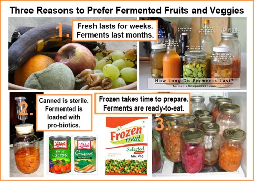 Three reasons to prefer ferments