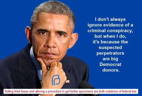 2015_07 Obama ignoring PP scandal
