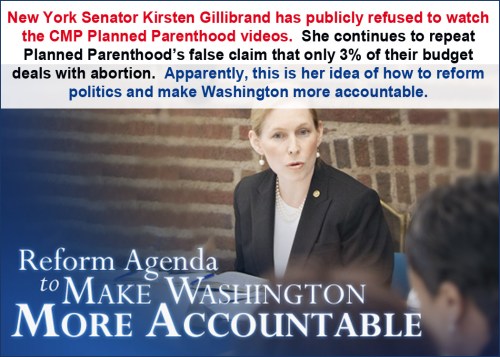 2015_08 Gillibrand refuses to watch CMP videos