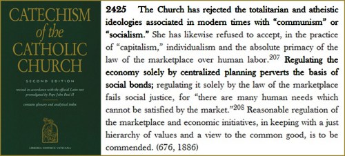 Catholic Catechism on socialism