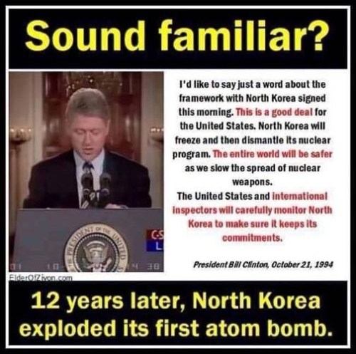 Clinton NoKo deal and bomb
