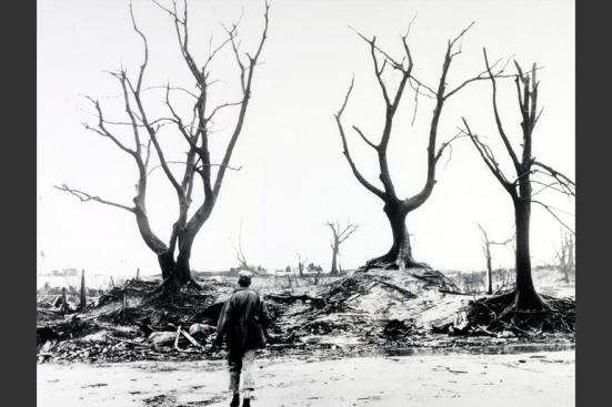 War and Conflict. World War Two. pic: September 1945. A scene of devastation after the American Atom bomb attack on Hiroshima, Japan, which was dropped on 8th August 1945. Rolls Press/Popperfoto