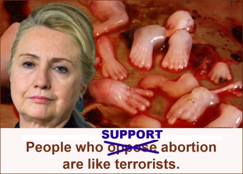 Hillary oppose abortion