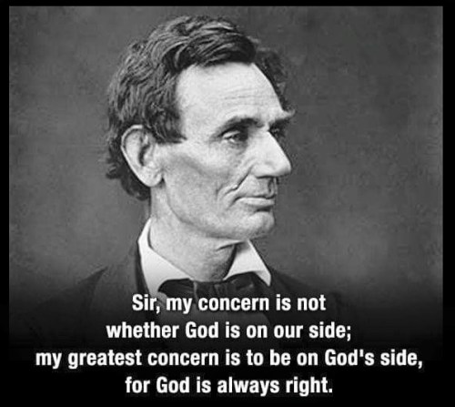 Lincoln God is always right