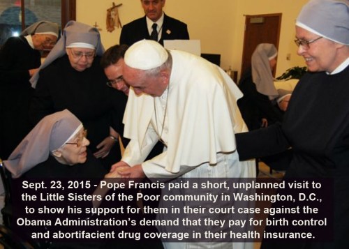 2015_09 23 Pope Francis visits Little Sisters of the Poor