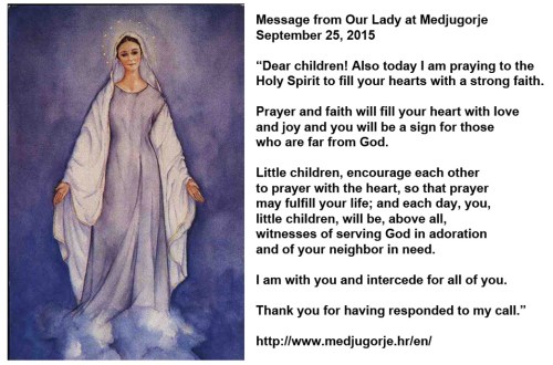 2015_09 25 Our Lady's message