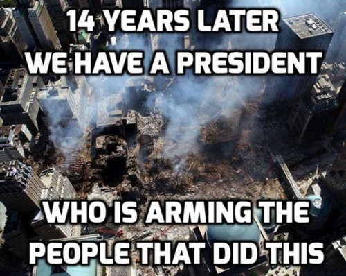 9-11-15 President now arms people who did this