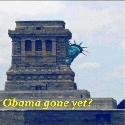 Statue of Liberty - Obama gone yet