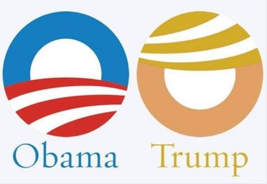 TRUMP and Obama logo PN