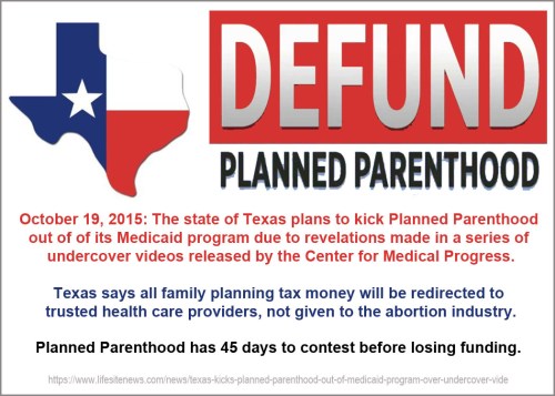 2015_10 19 Texas says no Medicaid for PP