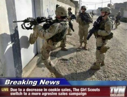 Girl Scouts get aggressive