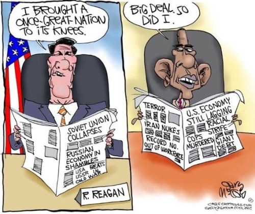 Reagan Obama nation knees