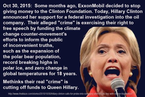 2015_11 02 Hillary targets ExxonMobil