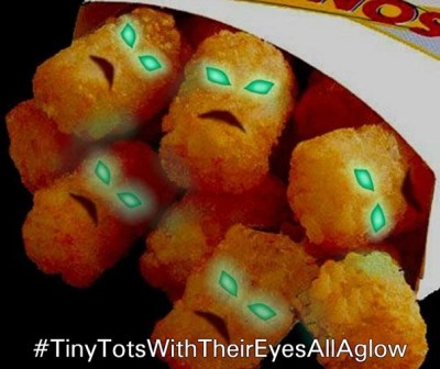 Tiny Tots with eyes aglow