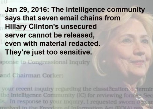 2016_01 29a Hillary emails too sensitive