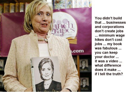 Hillary Clinton lies