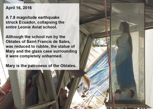 2016_04 16 Mary statue unharmed by earthquake