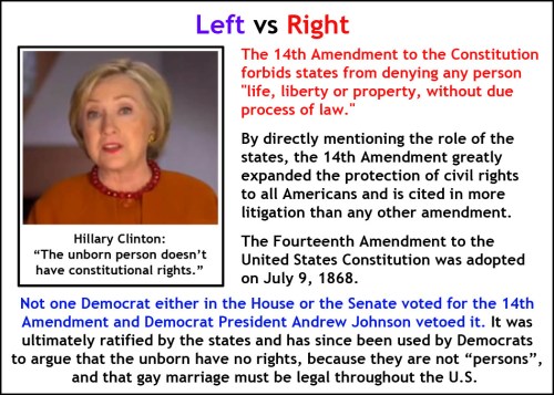 Left v Right 14th amendment
