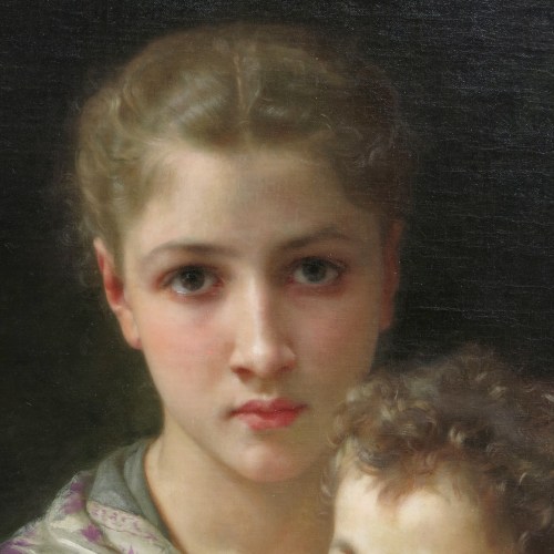 William-Adolphe Bouguereau 1825-1905 Les deux soeurs Tutt'Art@ (1)