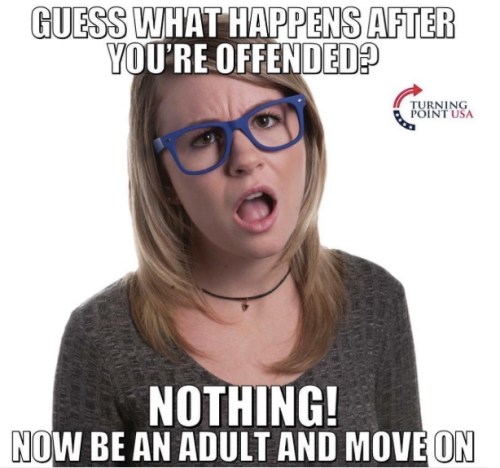What happens after you're offended